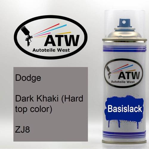 Dodge, Dark Khaki (Hard top color), ZJ8: 400ml Sprühdose, von ATW Autoteile West.